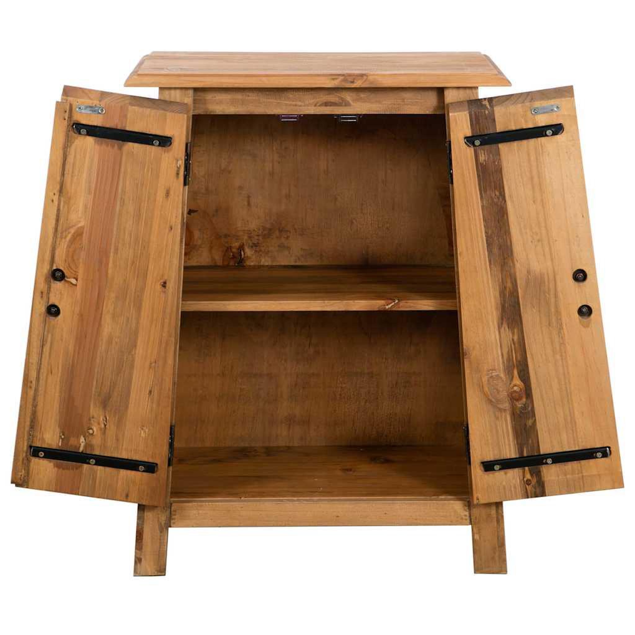 Voir la diapositive 5 : VIDAXL Armoire laterale de salle de bain pin massif 59x32x80 cm