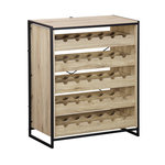 SWEEEK Etagères range bouteilles. Loft. 5 tiroirs. 5 étagères L 75 CM x l 40 CM x H 90 CM