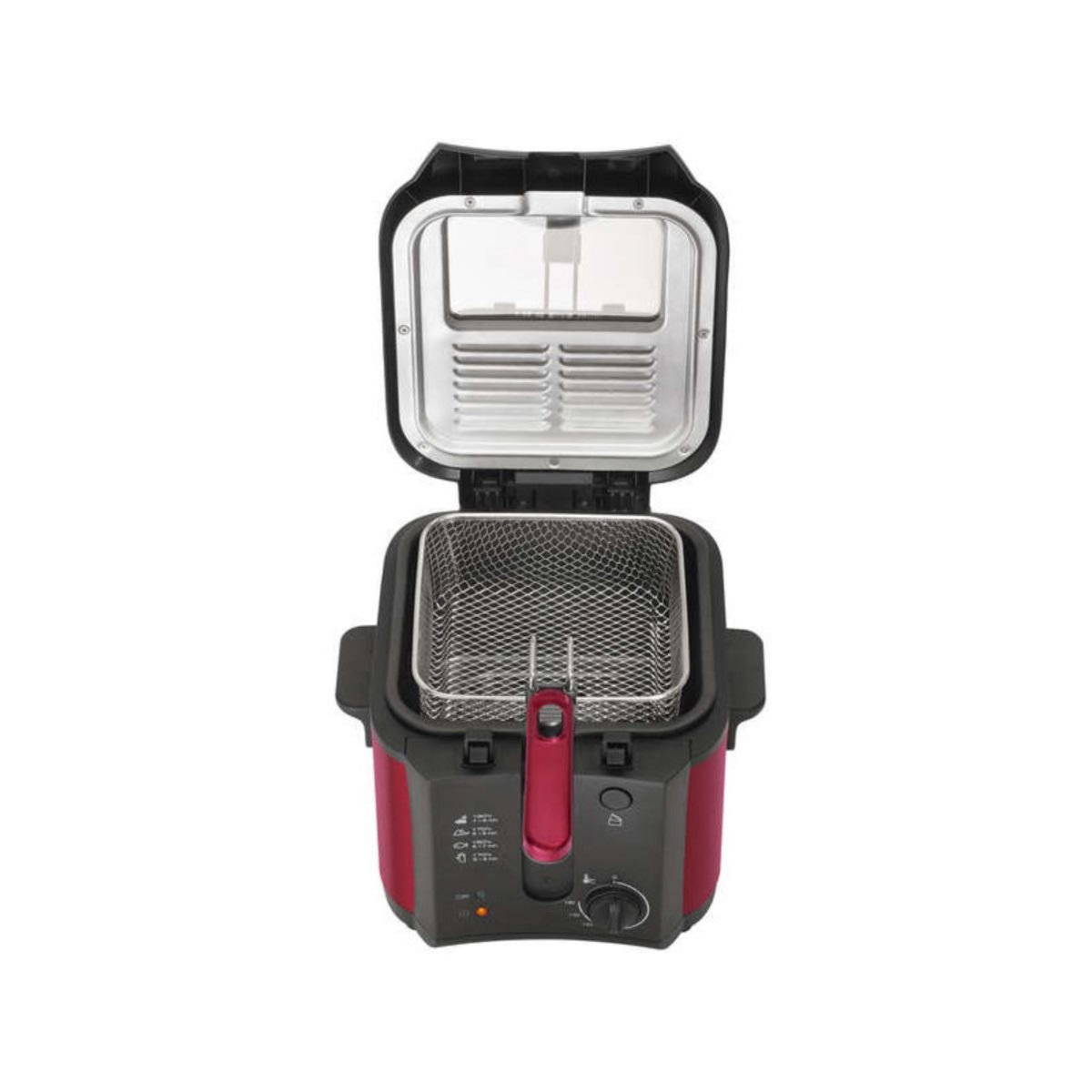 BRANDT Friteuse 2.5l 1600w rouge/noir - FRI25R