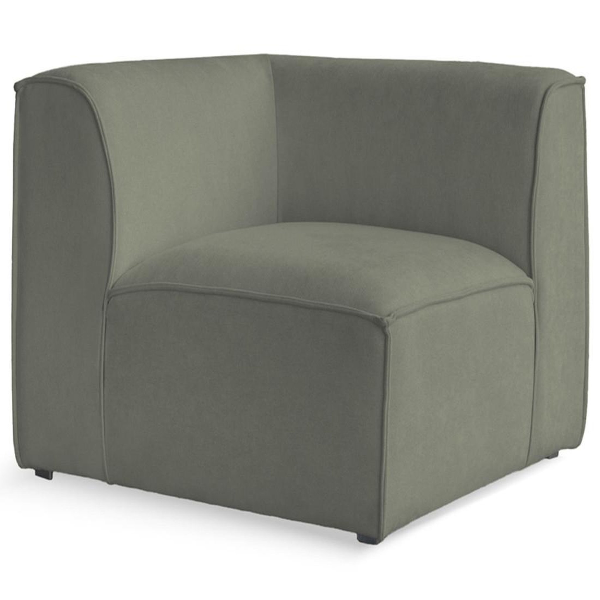 Voir la diapositive 1 : BEST MOBILIER Felix - module d'assise d'angle réversible en tissu texturé
