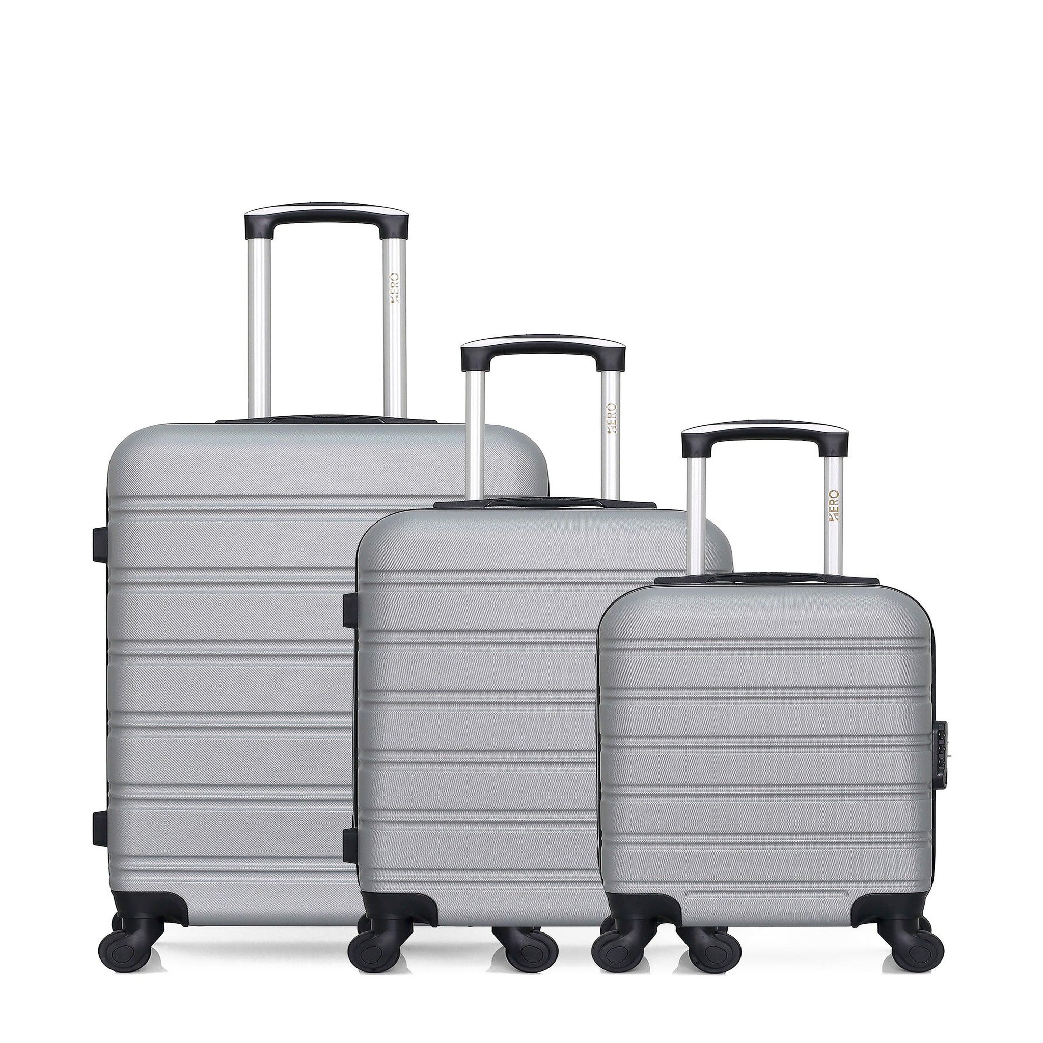 HERO Hero - lot de 3 - valise weekend , valise cabine et valise cabine xxs renoso