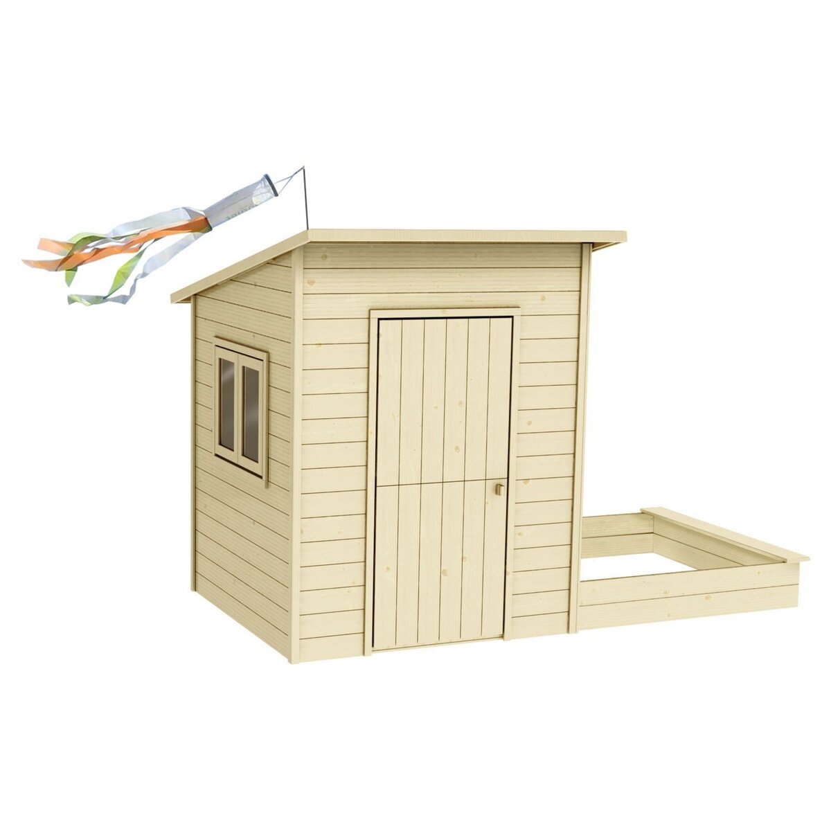 Soulet Cabane de jardin enfant - Bois - H1,60m- PALM SPRINGS