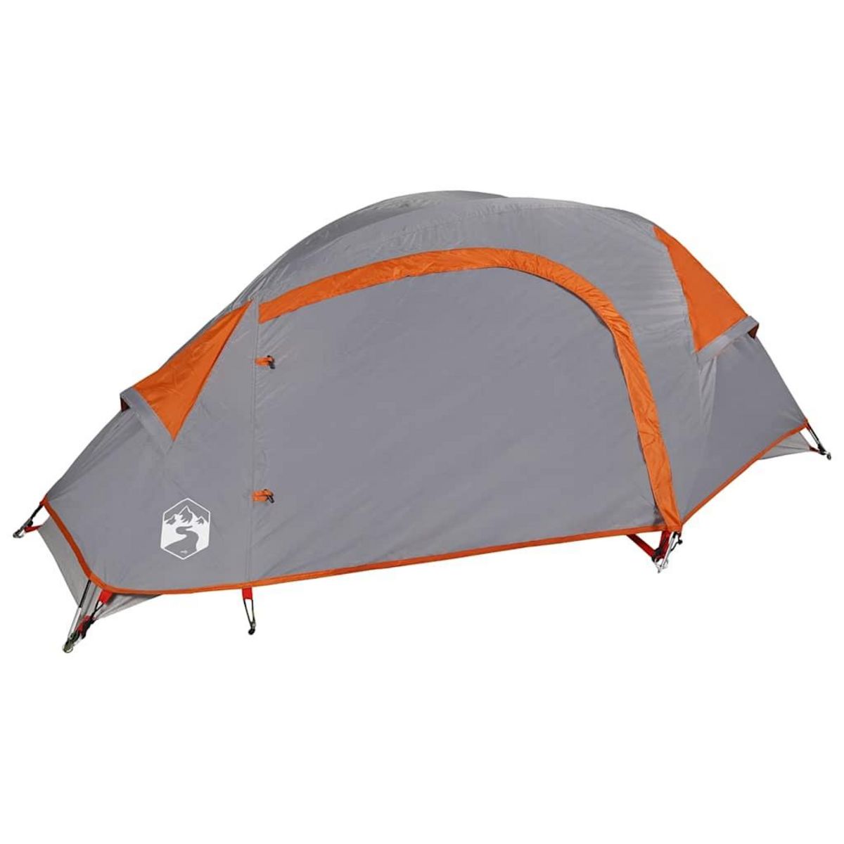 VIDAXL Tente de camping a dome 1 personne orange impermeable