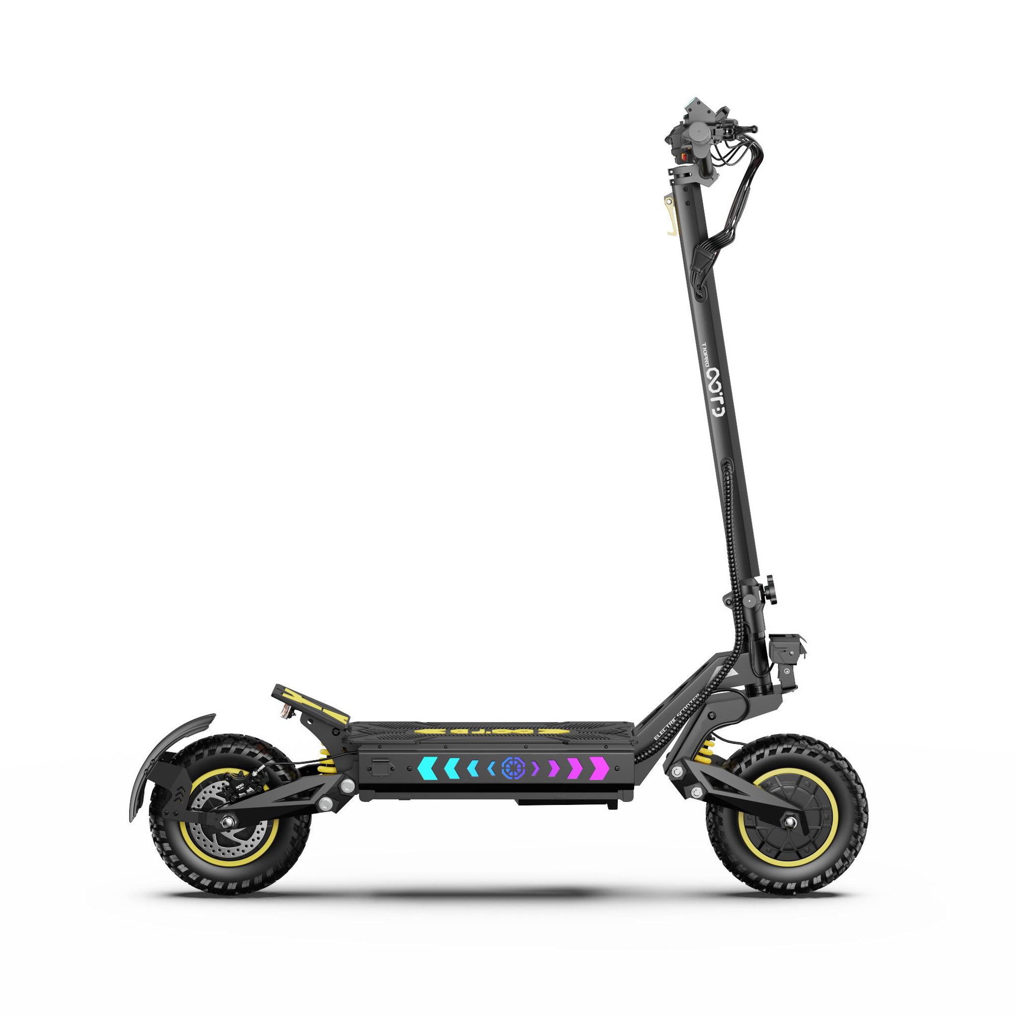 Voir la diapositive 5 : OOTD Trottinette Électrique  T10 PRO, Double Moteur, Batterie 52V 23,4Ah, Noir
