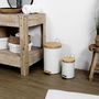 Voir la diapositive 3 : Paris Prix Lot de 2 Poubelles à Pédale  Shari  15L Blanc