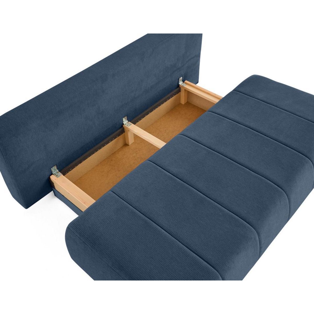 BEST MOBILIER Harper - canapé 3 places convertible avec coffre en tissu texturé