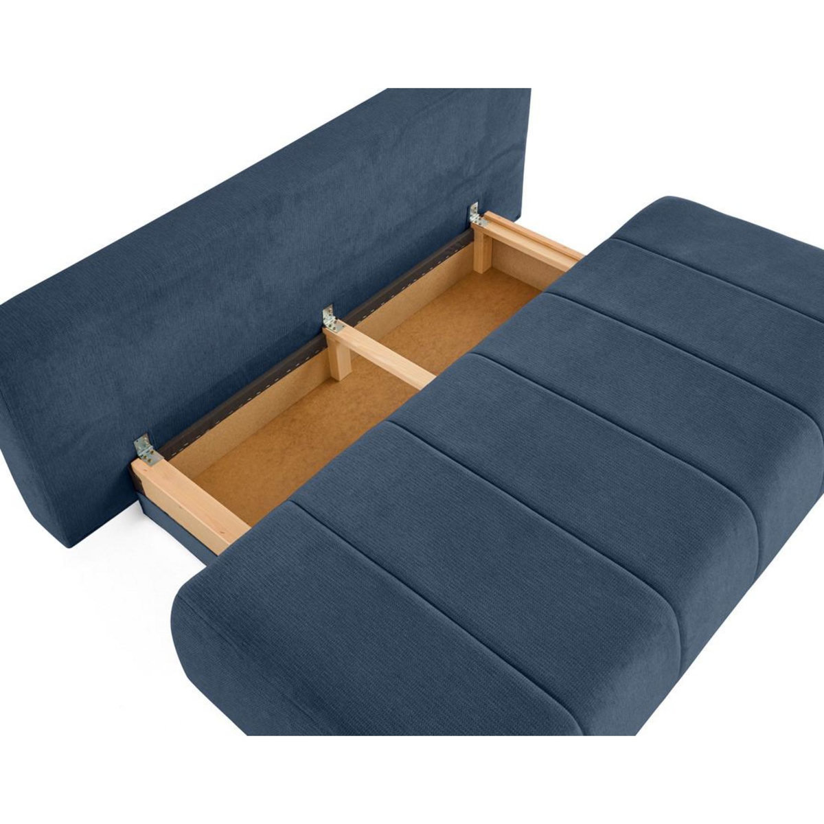 BEST MOBILIER Harper - canapé 3 places convertible avec coffre en tissu texturé