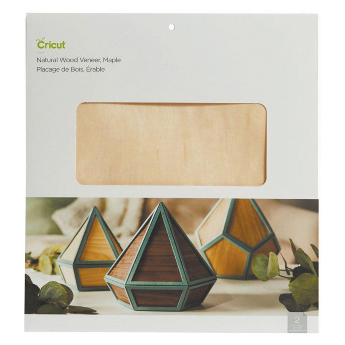CRICUT 2 Feuilles Placage Bois d'Érable - 30,5 x 30,5 Cm
