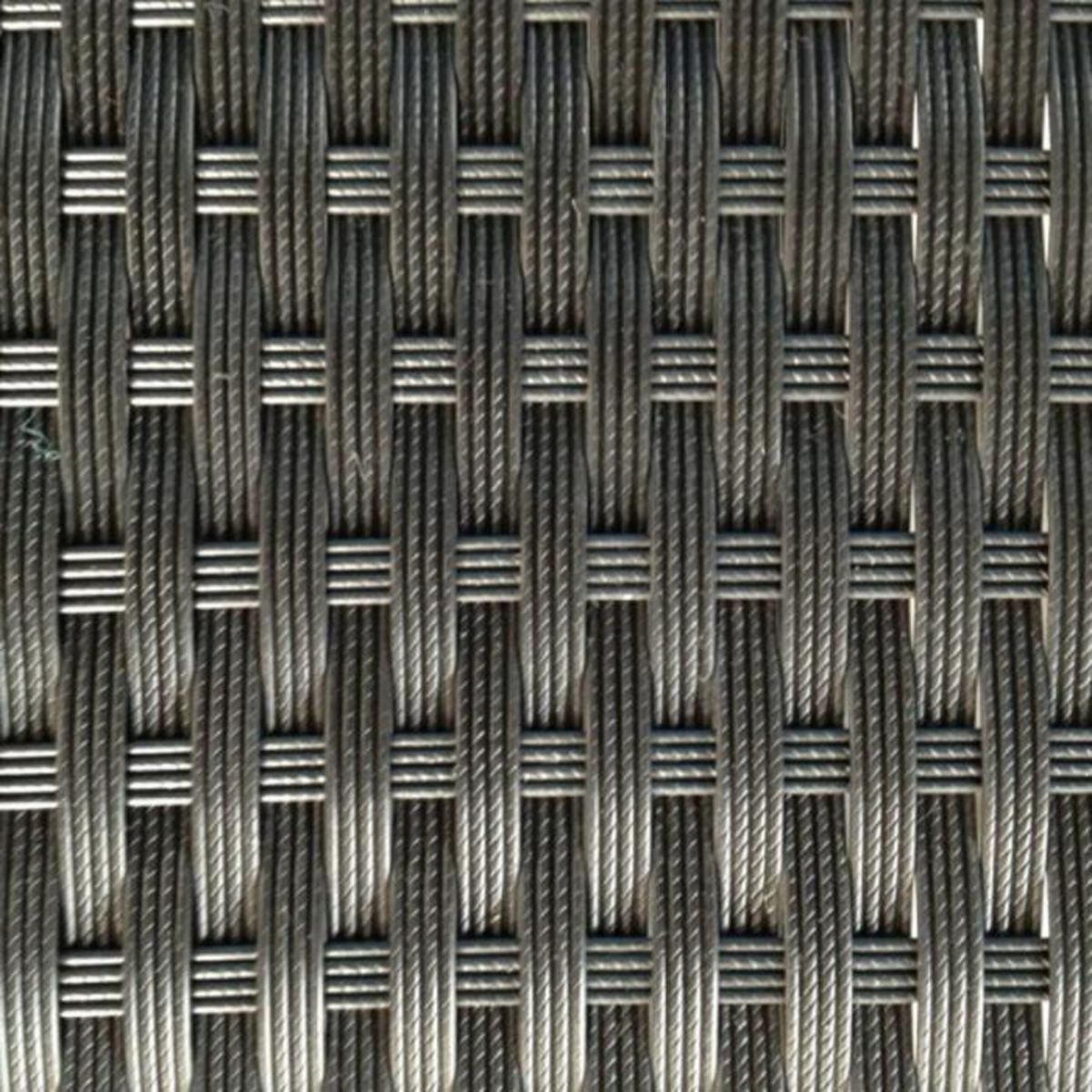 Paris Prix Salon de Jardin en Résine Tressée  Glory  243cm Noir