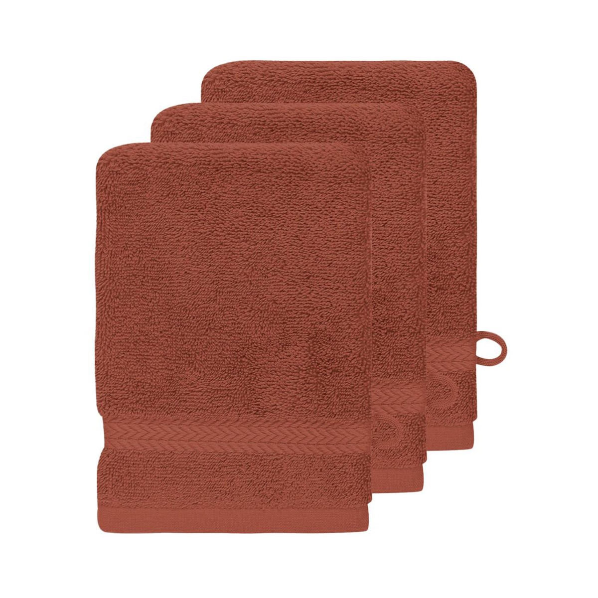 Sensei Maison Lot de 3 gants de toilette 550 g/m² LUXURY - 16x22 cm