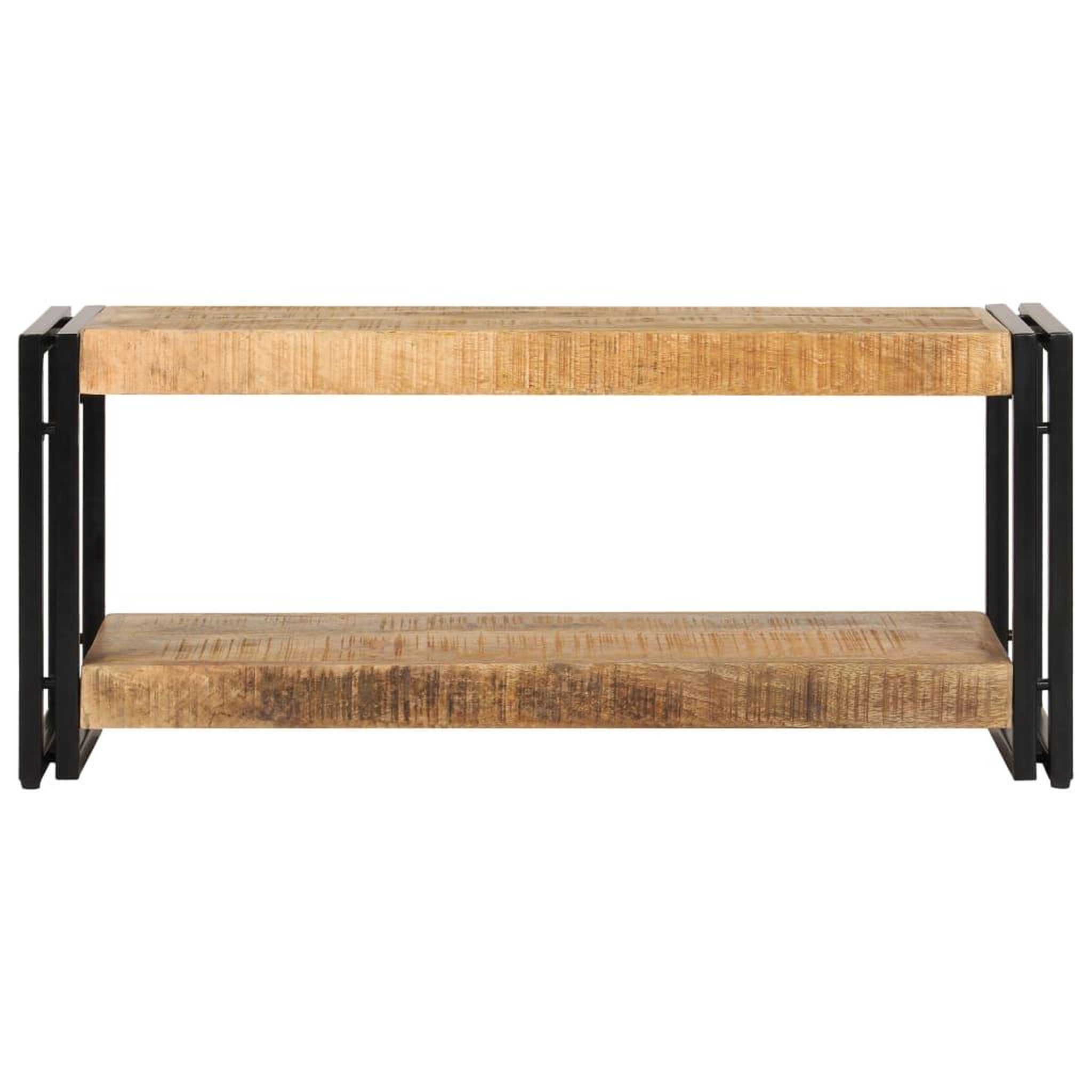 Voir la diapositive 2 : VIDAXL Meuble TV 90x30x40 cm Bois de manguier massif
