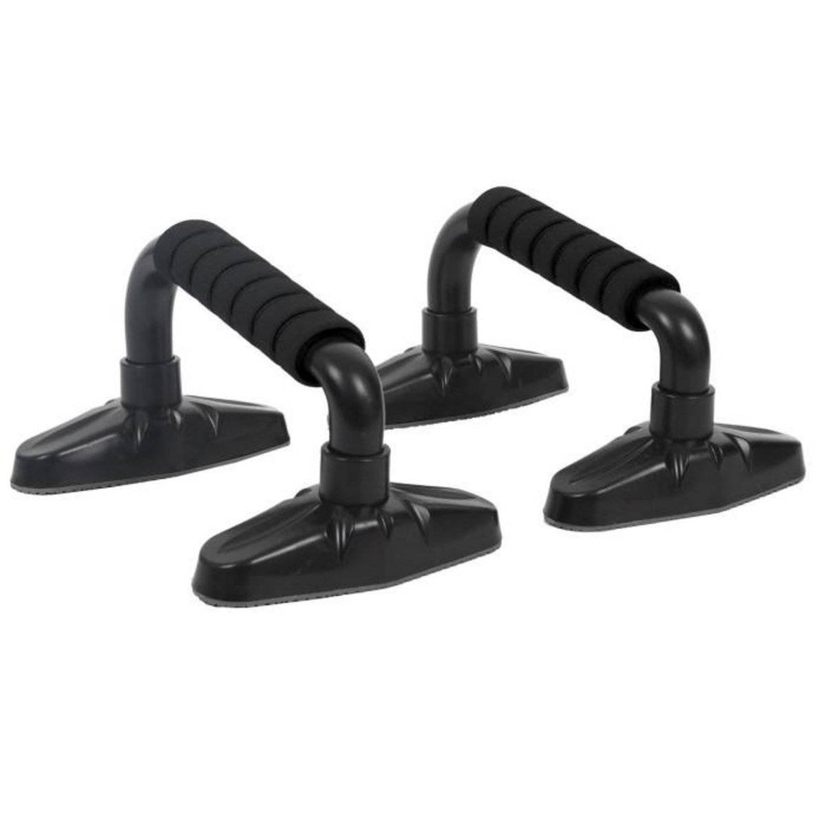 Paris Prix Lot de 2 Poignées d'Appui Pompes  Fitness  23cm Noir