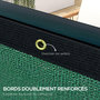 Voir la diapositive 6 : OUTSUNNY Brise-vue toile 160 g/m² renforcée avec attaches et œillets dim. 15,25L x 1,75H m