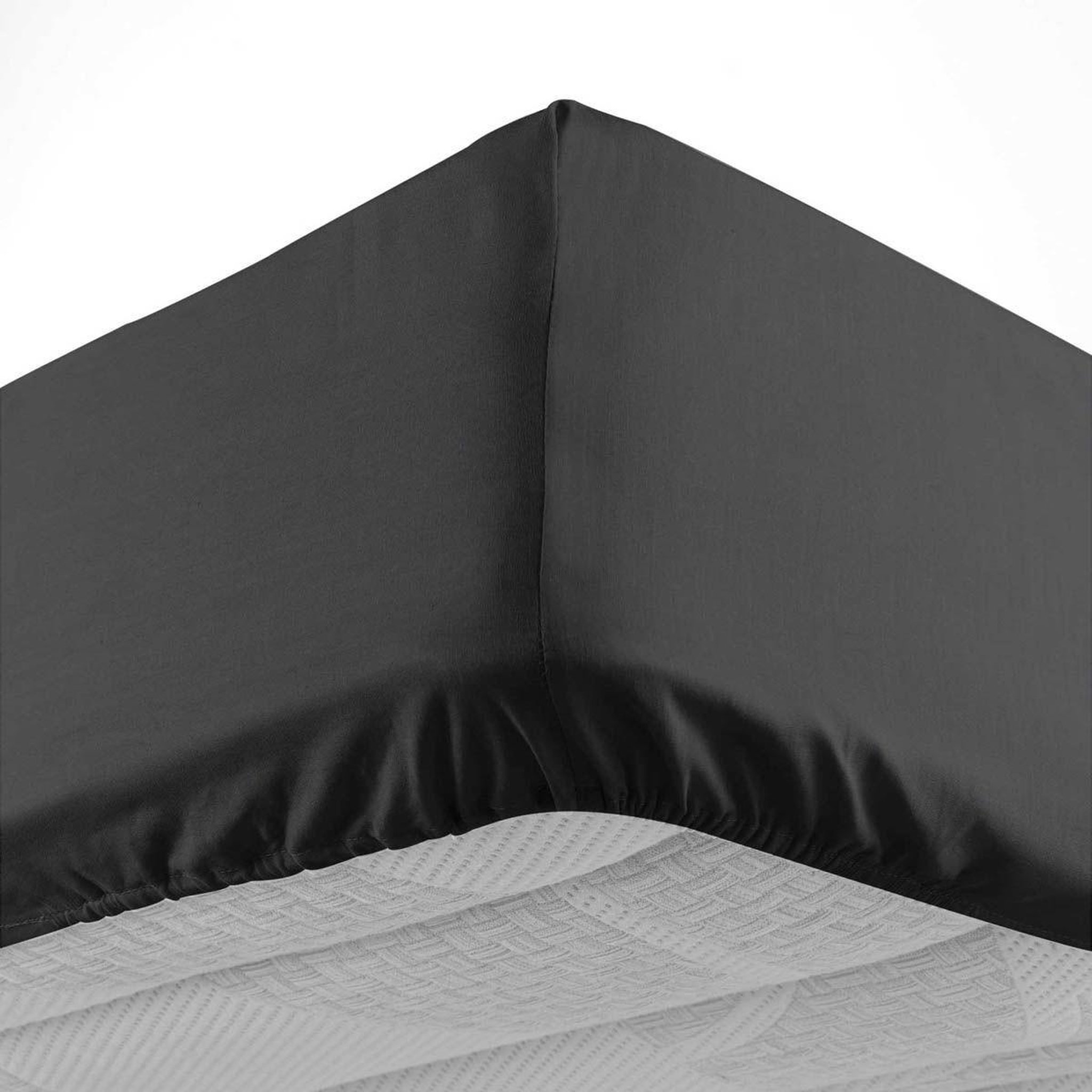 Douceur d'Intérieur Drap housse  lina  140x190cm noir