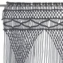 Voir la diapositive 3 : VIDAXL Rideau en macrame Anthracite 140x240 cm Coton