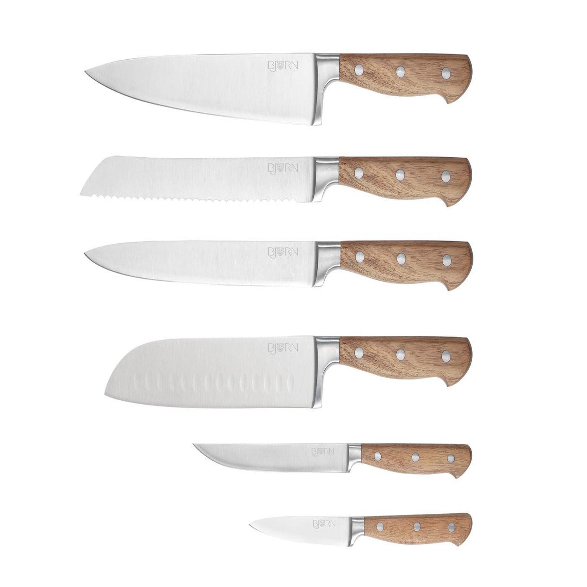 BJORN Couteaux de cuisine JAKOB - 6 pièces