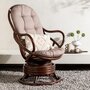 Voir la diapositive 5 : Paris Prix Fauteuil de jardin Pivotant  Swing  108cm Noyer Foncé