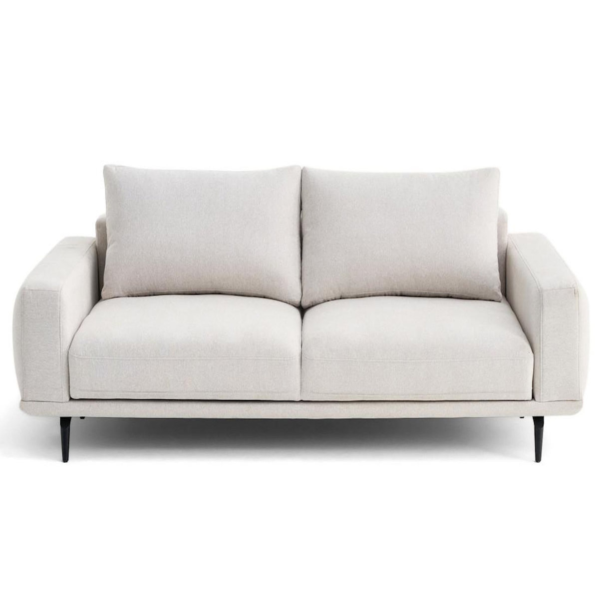 LISA DESIGN Vicence - canapé droit 3 places convertible en tissu