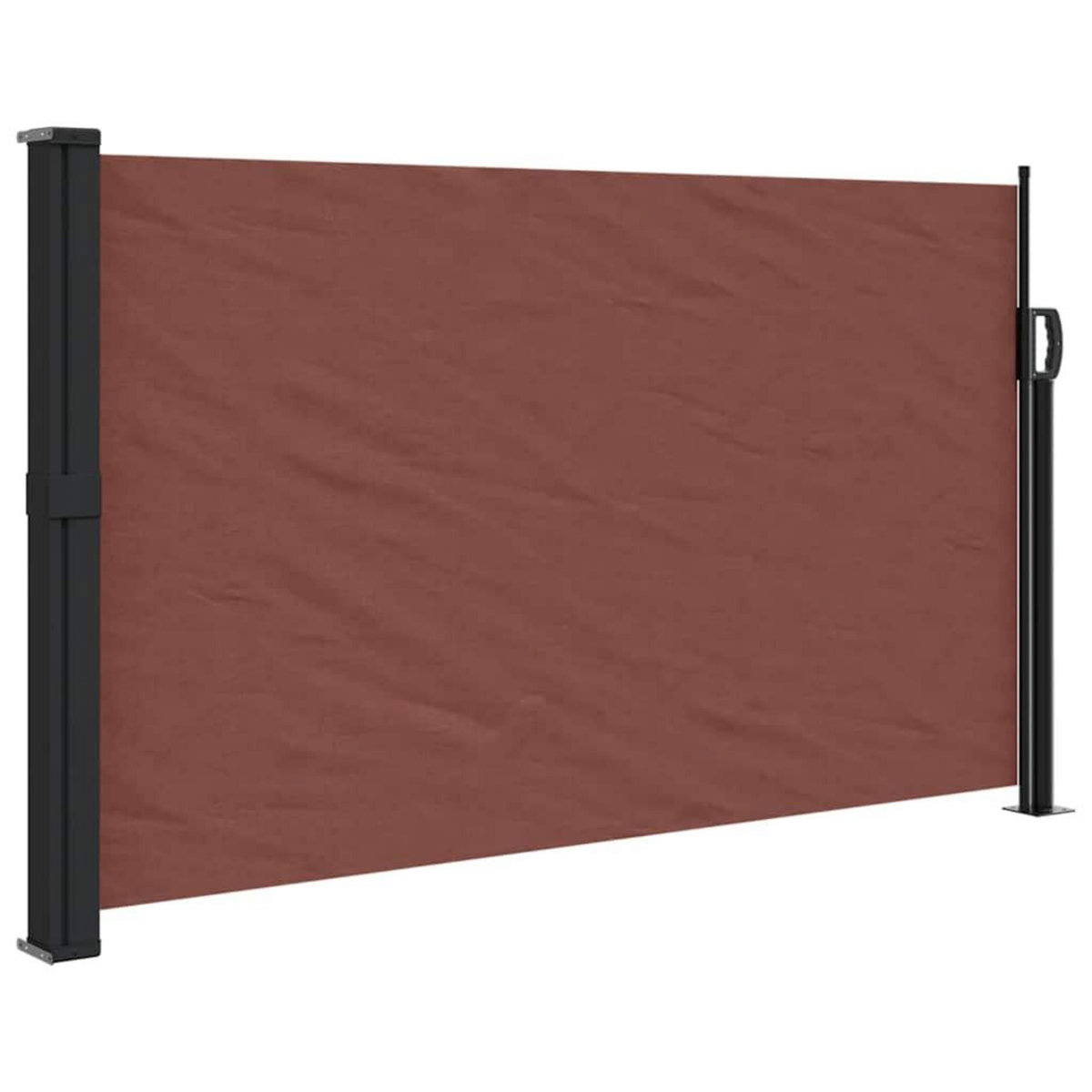 VIDAXL Auvent lateral retractable marron 120x600 cm