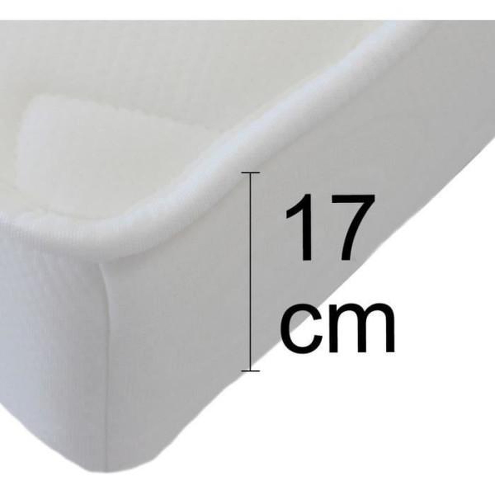 Voir la diapositive 6 : MARKET24 Canapé clic clac 3 places - Taupe - Matelas 17 cm - L223 x P96 x H 103 cm - MEGAN