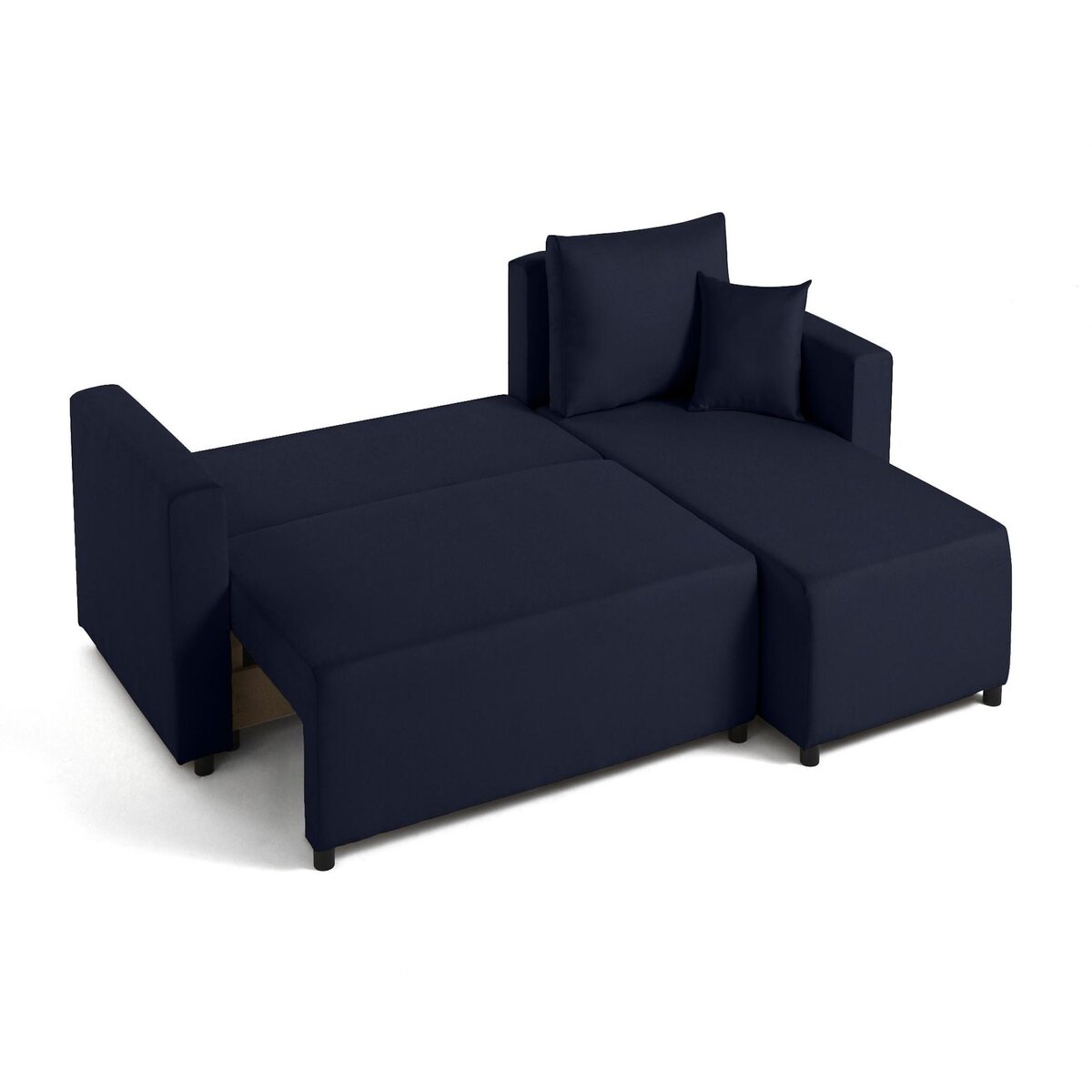 BEST MOBILIER Regala - canapé d'angle réversible - 4 places - convertible avec coffre - en tissu