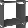 VIDAXL Etagere d'affichage 15 cubes Gris 103x30x175,5 cm Tissu