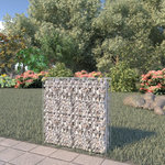 VIDAXL Mur a gabion avec couvercles Acier galvanise 80x20x100 cm