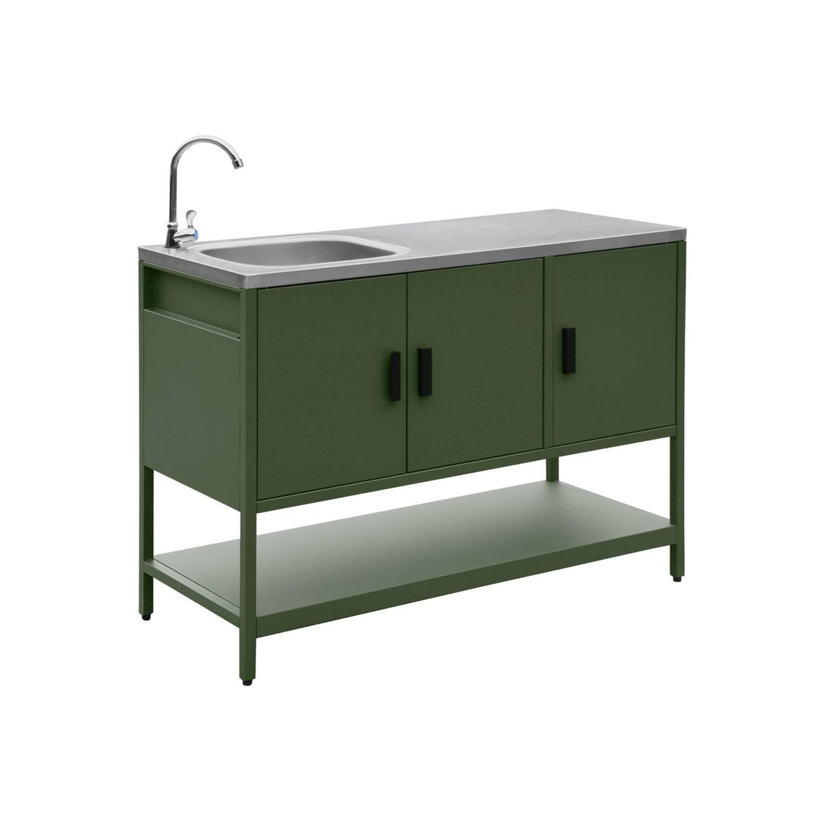 SWEEEK Cuisine extérieure 2 modules en acier inoxydable