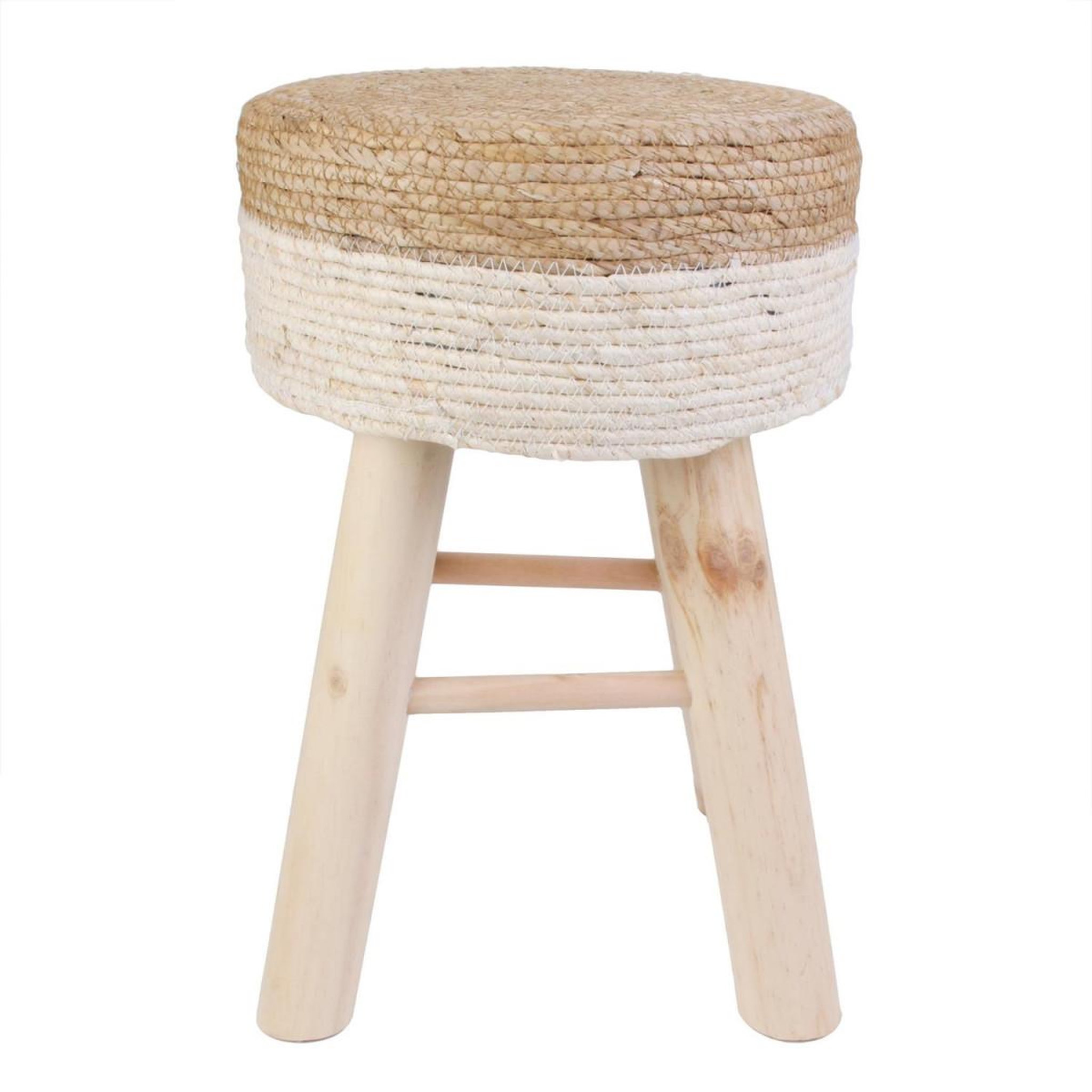 Voir la diapositive 2 : The Home Deco Factory Tabouret design en bois  lagoon  naturel
