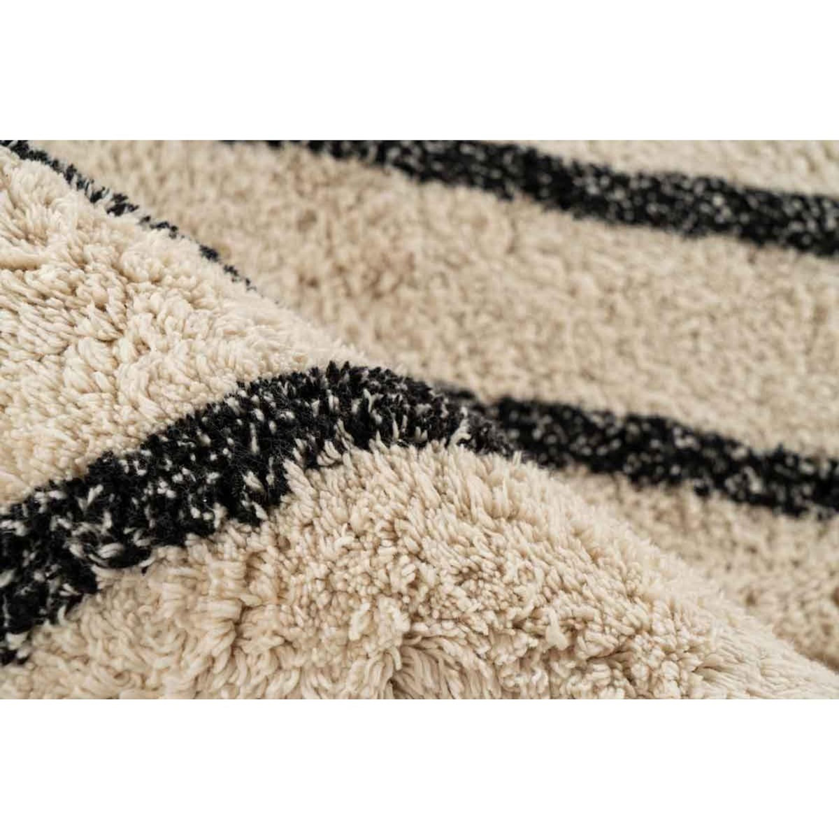 Paris Prix Tapis Tufté à la Main Ethnique  Mylen V  Beige & Noir