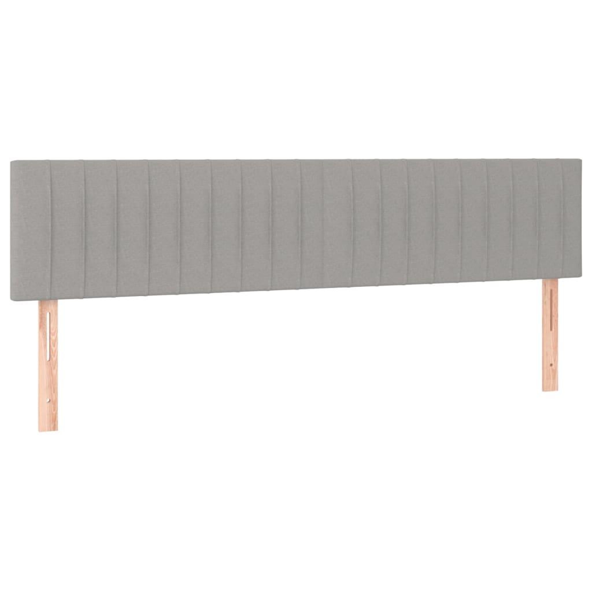 Voir la diapositive 2 : VIDAXL Tetes de lit 2 pcs Gris clair 80x5x78/88 cm Tissu