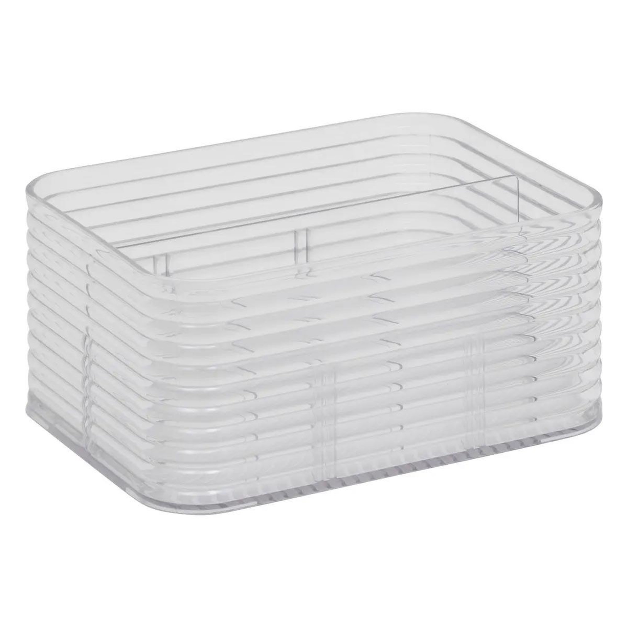 Voir la diapositive 6 : FIVE Boîte organiseur 6 compartiments  plastor  15cm transparent