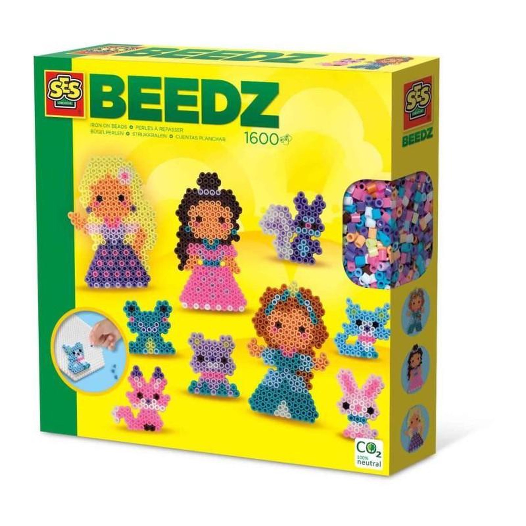 SES CREATIVE Perles a repasser - Princesses et animaux - SES CREATIVE - Crée des princesses et leurs animaux de compagnie.