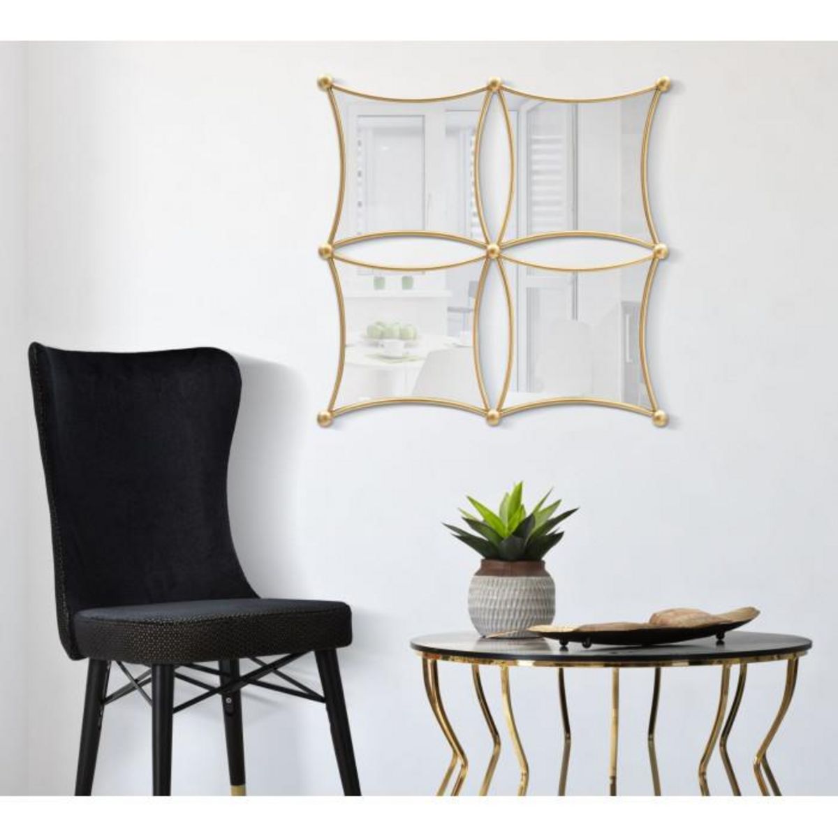 Paris Prix Miroir Mural Composition Déco  Jalo  68cm Or