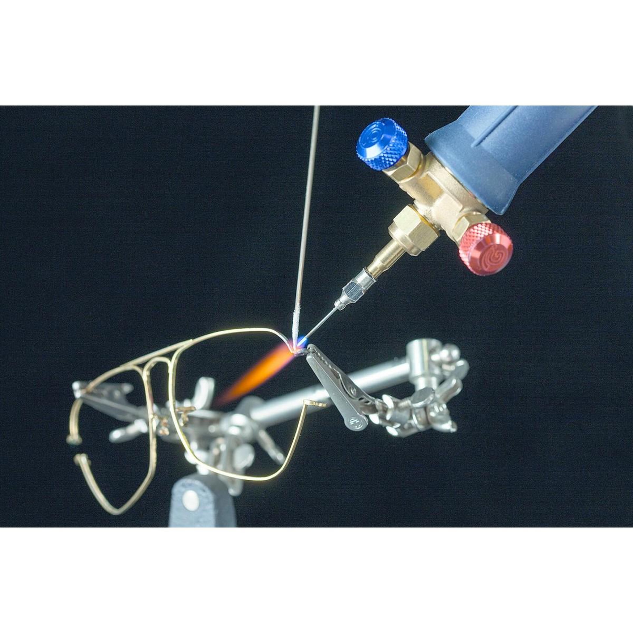 Voir la diapositive 4 : Kemper Chalumeau Bi-Gaz Oxygène Propane Pro 3300°C : Kit Complet Soudage & Brasage, Coupe Acier 5 mm, Détendeurs, Manomètres KEMPER