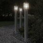 Voir la diapositive 1 : VIDAXL Lampadaire d'exterieur argente 110 cm acier inoxydable