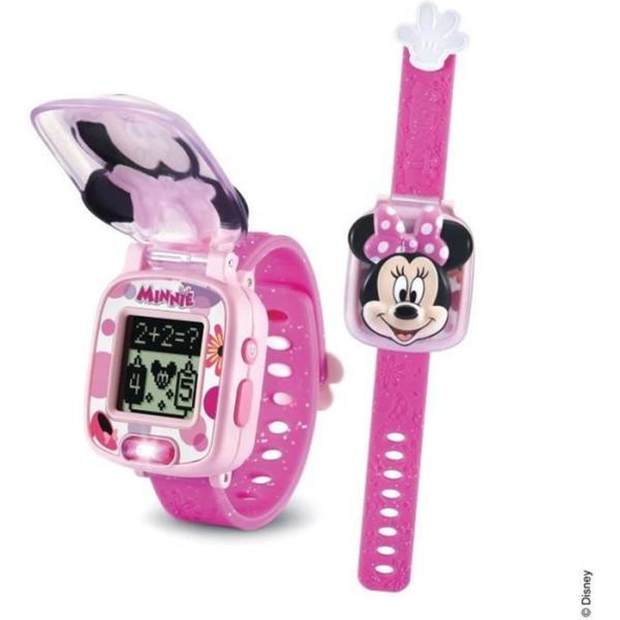 VTECH Montre-Jeu Interactive de Minnie - VTECH - Rose - Pour Enfant de 3 Ans et Plus