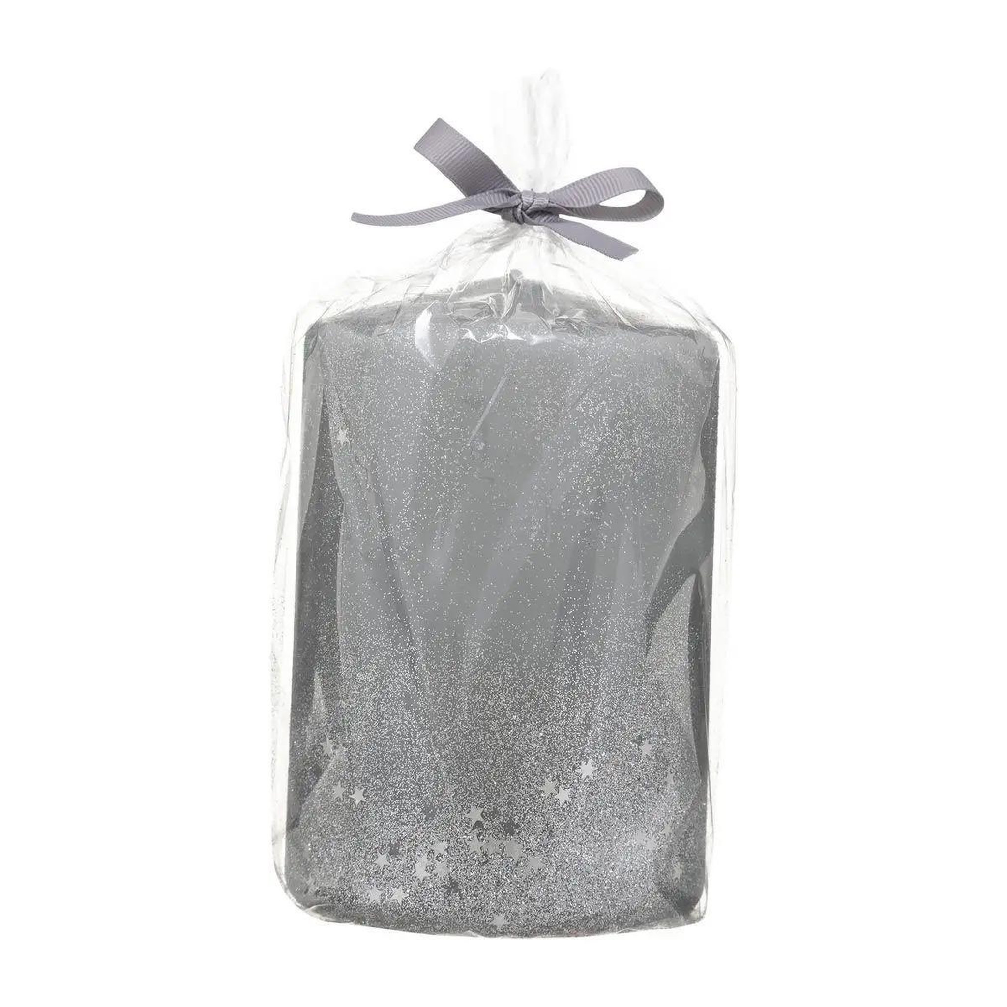 Voir la diapositive 2 : ATMOSPHERA Bougie déco paillettes  colorama  90g argent