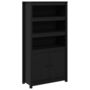 Voir la diapositive 2 : VIDAXL Buffet haut Noir 80x35x154 cm Bois massif de pin