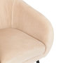 Voir la diapositive 3 : ATMOSPHERA Fauteuil Design en Velours  Solaro  78cm Beige