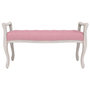 Voir la diapositive 3 : VIDAXL Banc Rose 110x45x60 cm Velours