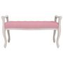 Voir la diapositive 3 : VIDAXL Banc Rose 110x45x60 cm Velours