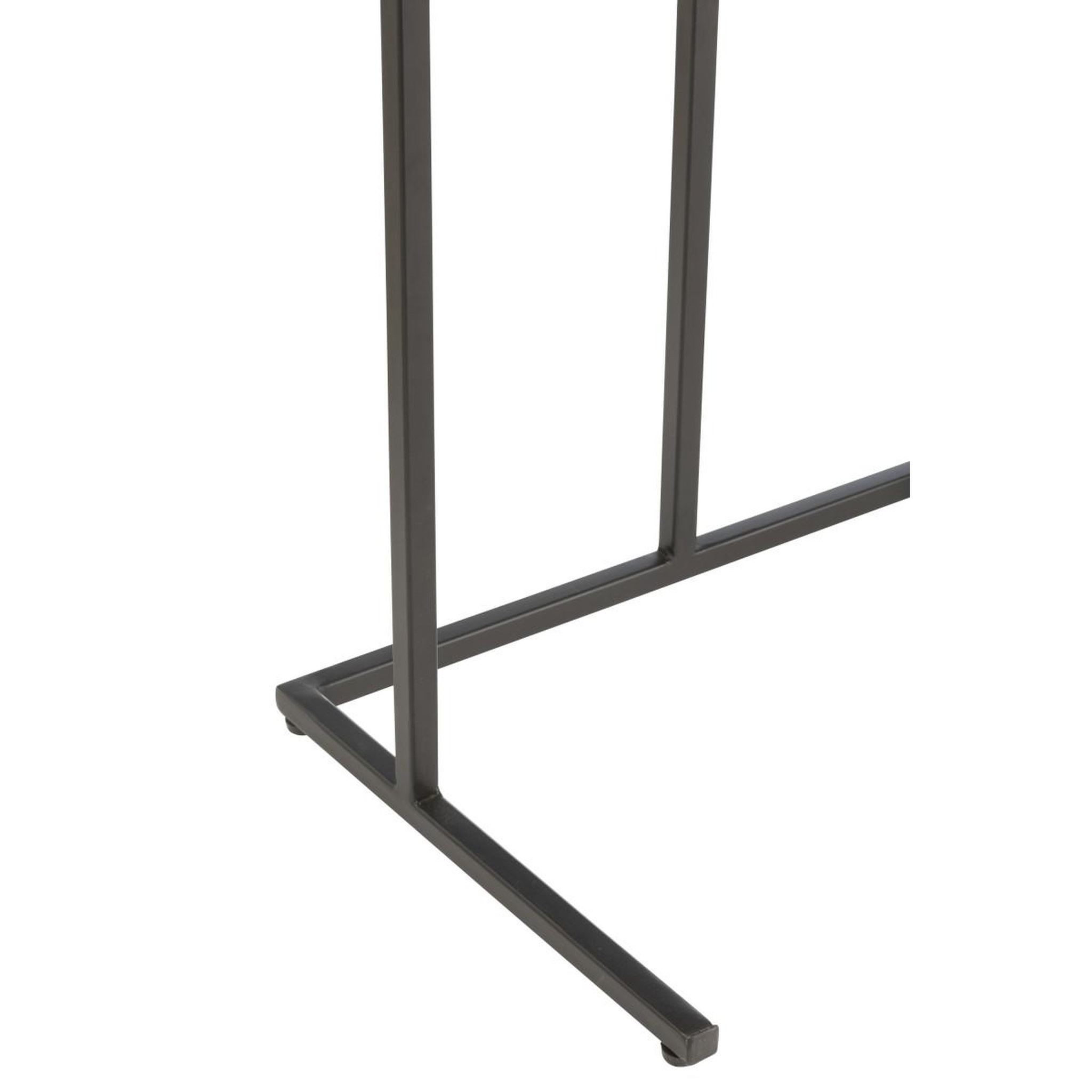 Voir la diapositive 5 : J-LINE Lot de 2 tables d'appoint gigognes  randy  63cm marron