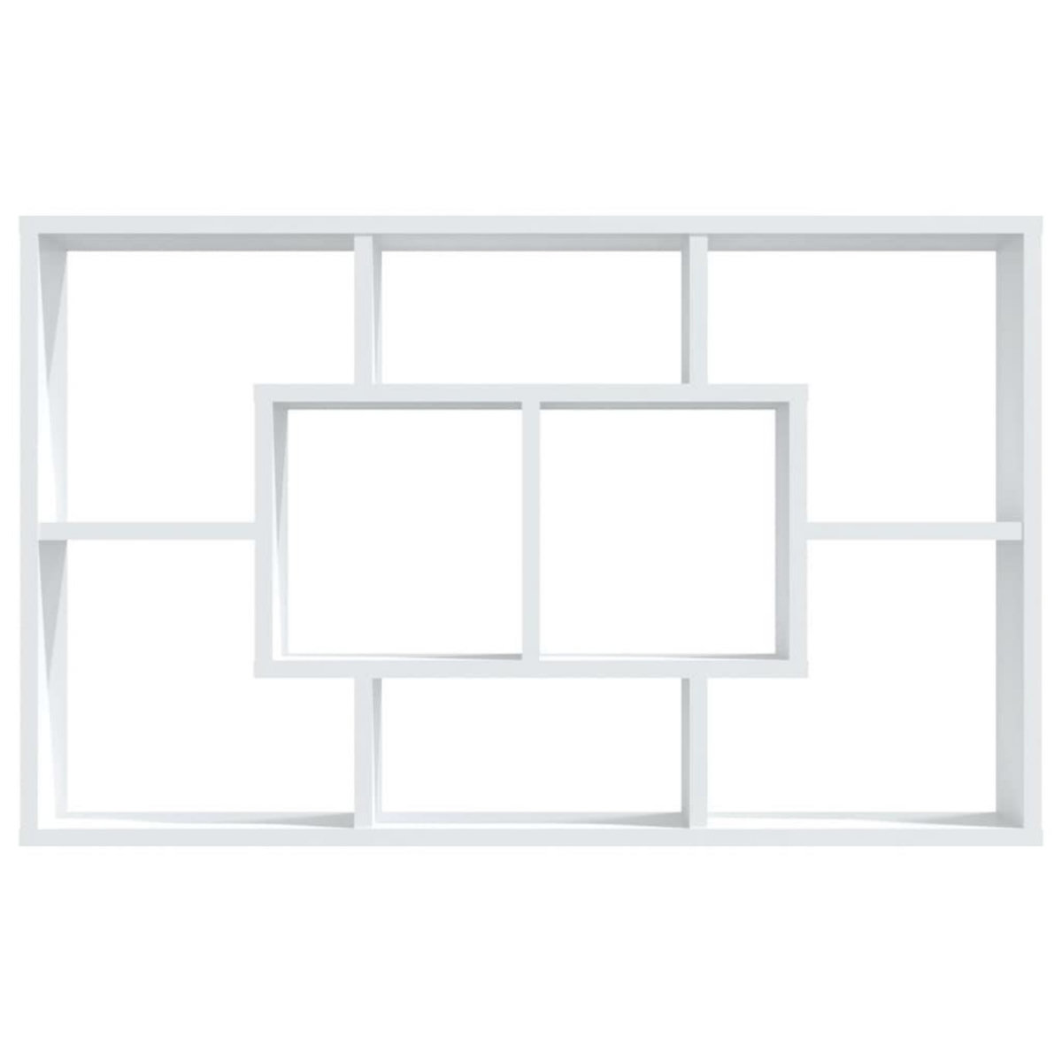 VIDAXL Etagere murale Blanc brillant 85x16x52,5 cm Bois d'ingenierie