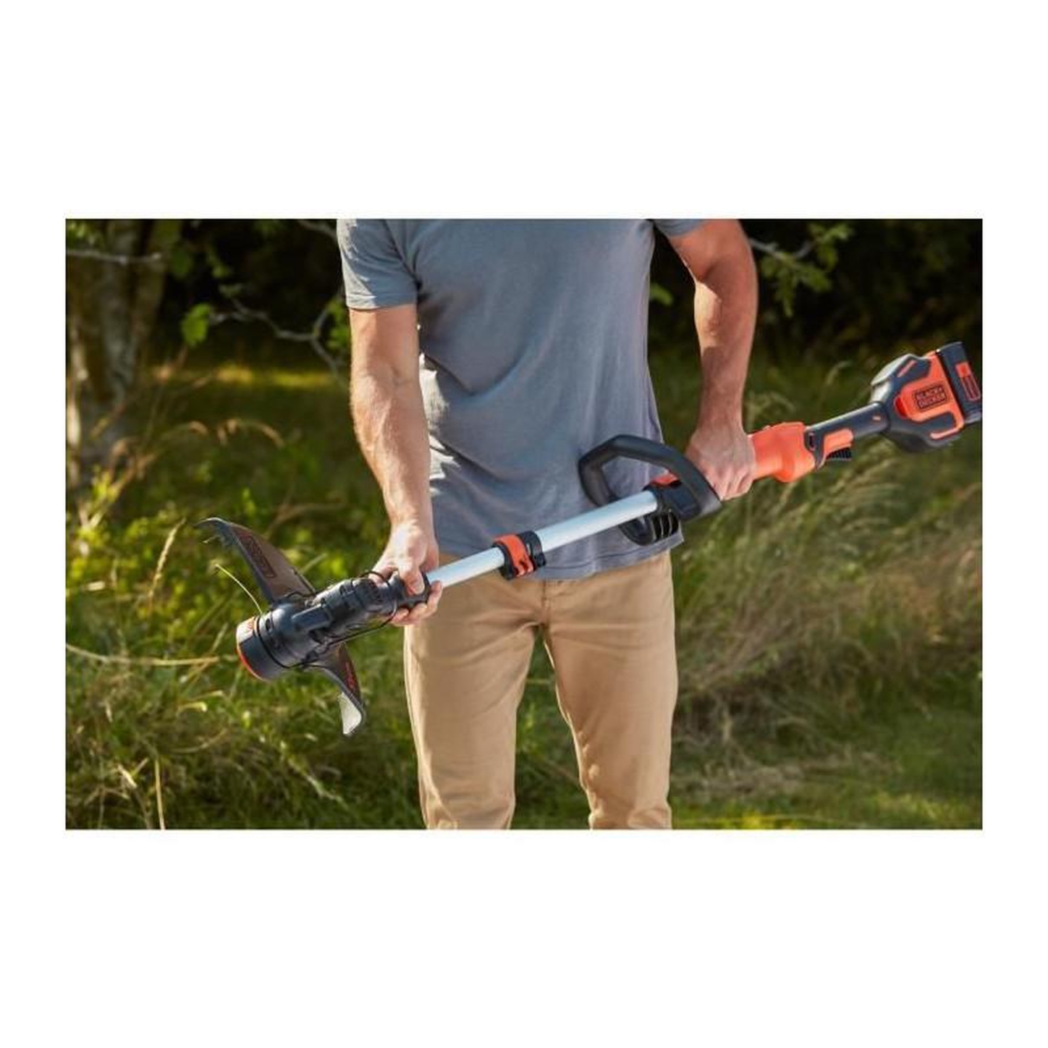 Voir la diapositive 3 : Black et Decker Coupe-bordure a batterie BLACK+DECKER - BCSTE636L1-QW - 36V - 33 cm Livre avec batterie 2,5 Ah + chargeur