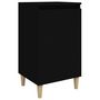 Voir la diapositive 2 : VIDAXL Table de chevet noir 40x35x70 cm bois d'ingenierie