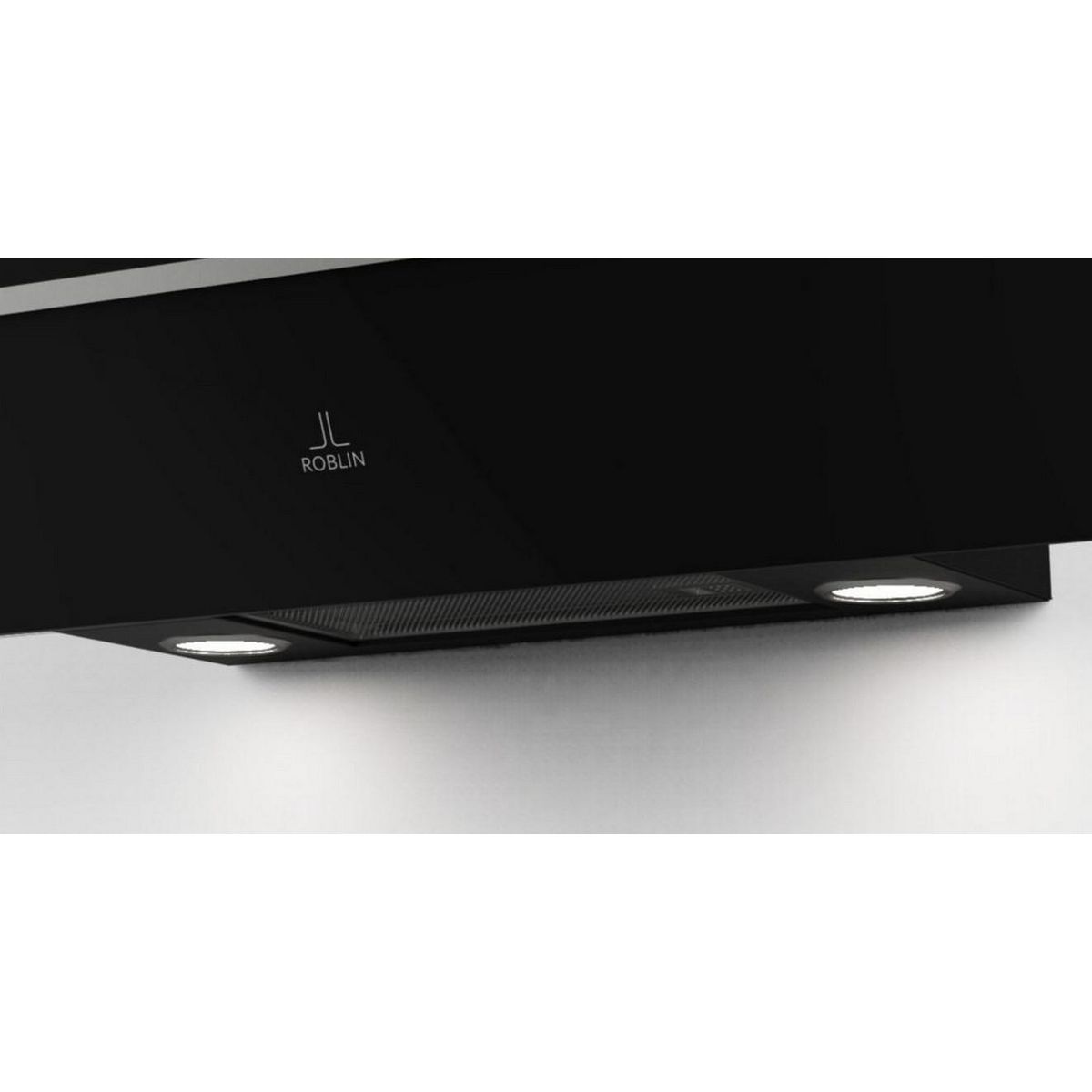 ROBLIN Hotte décorative inclinée 80cm 580m3/h noir - 5629997