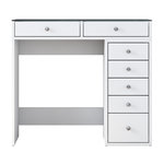 Habitat et Jardin Coiffeuse avec tiroirs intégrés en bois  Soma  - 90 x 44 x 80 cm - Blanc