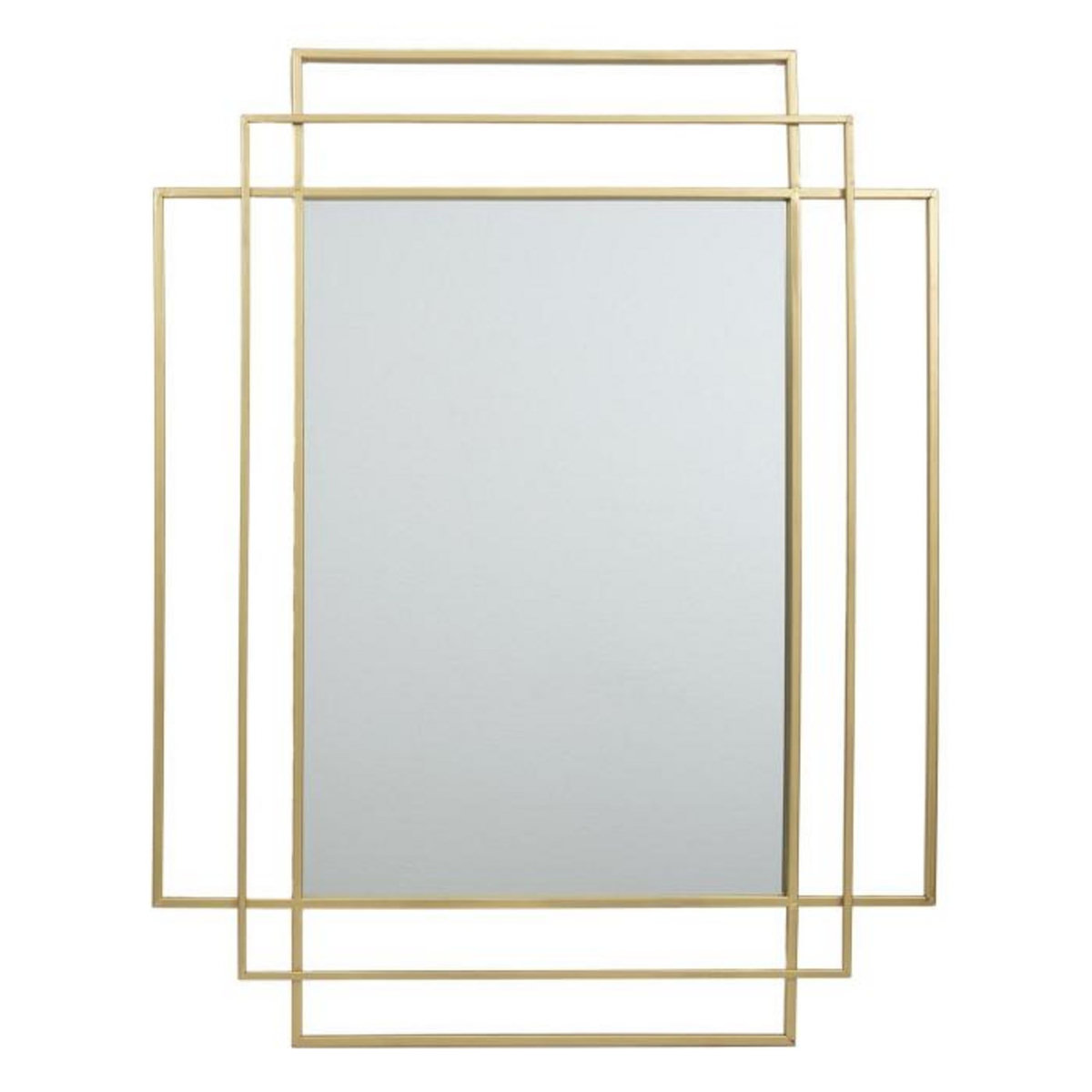 Paris Prix Miroir Design en Métal  Art Déco  93cm Or