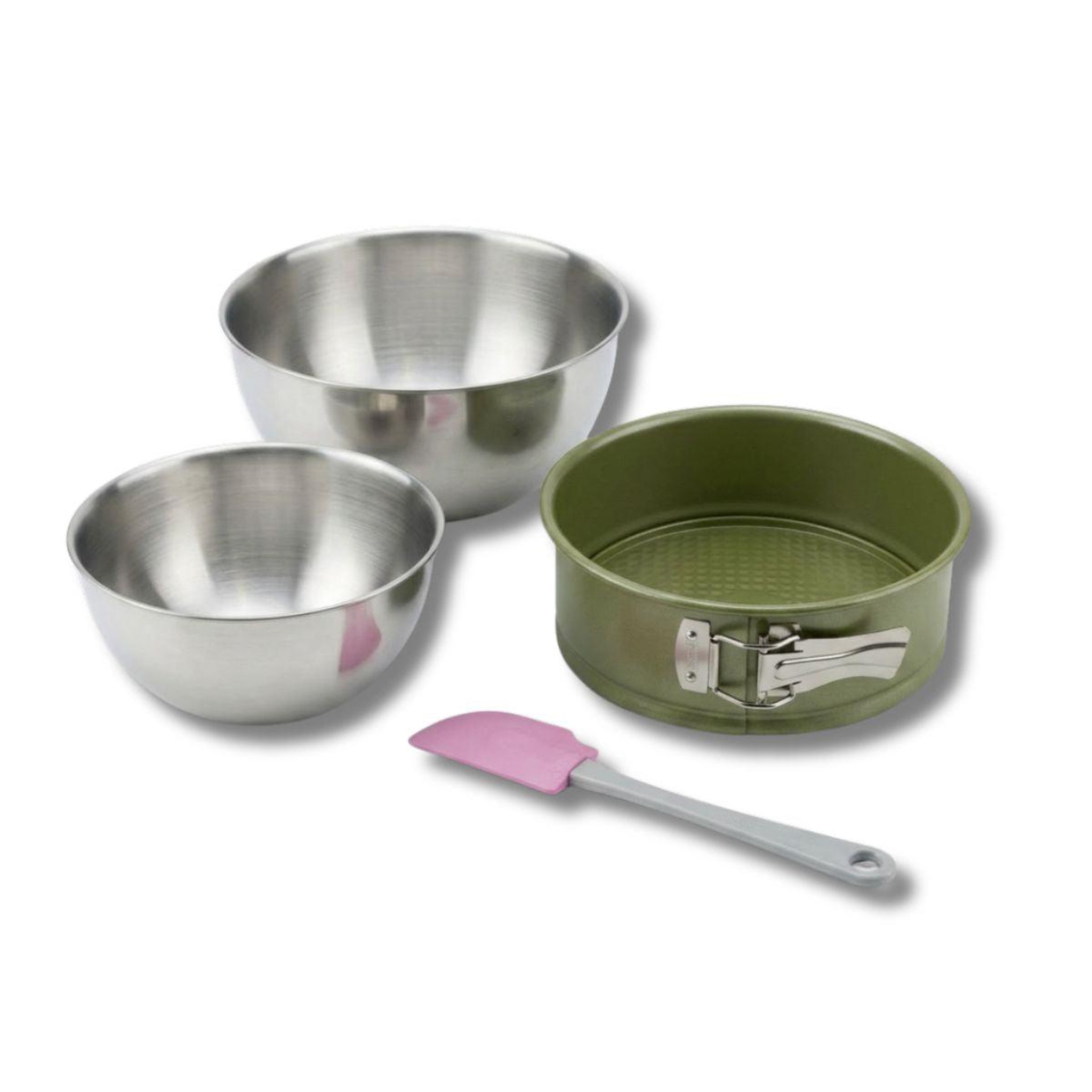 ZENKER Set de 4 ustensiles de pâtisserie moule à manqué 2 bols et spatule zenker green vision